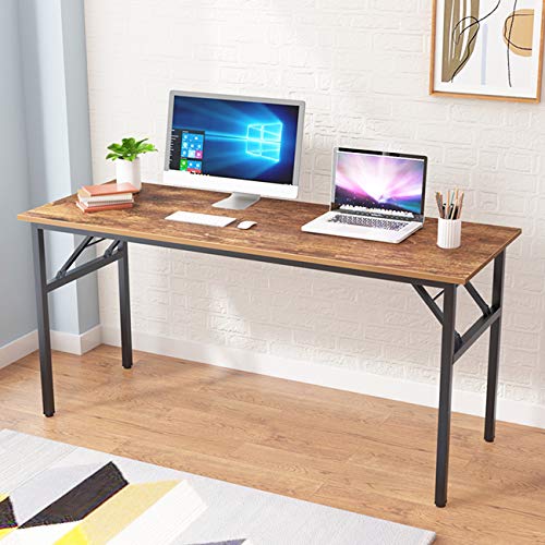 Teak Black Small Folding Desk U954