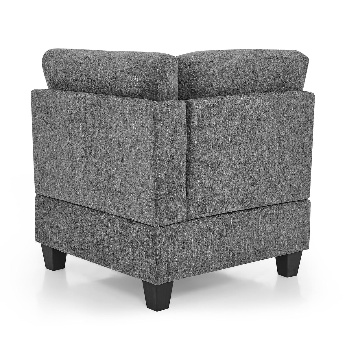 Grey Chenille Corner Sofa Q307