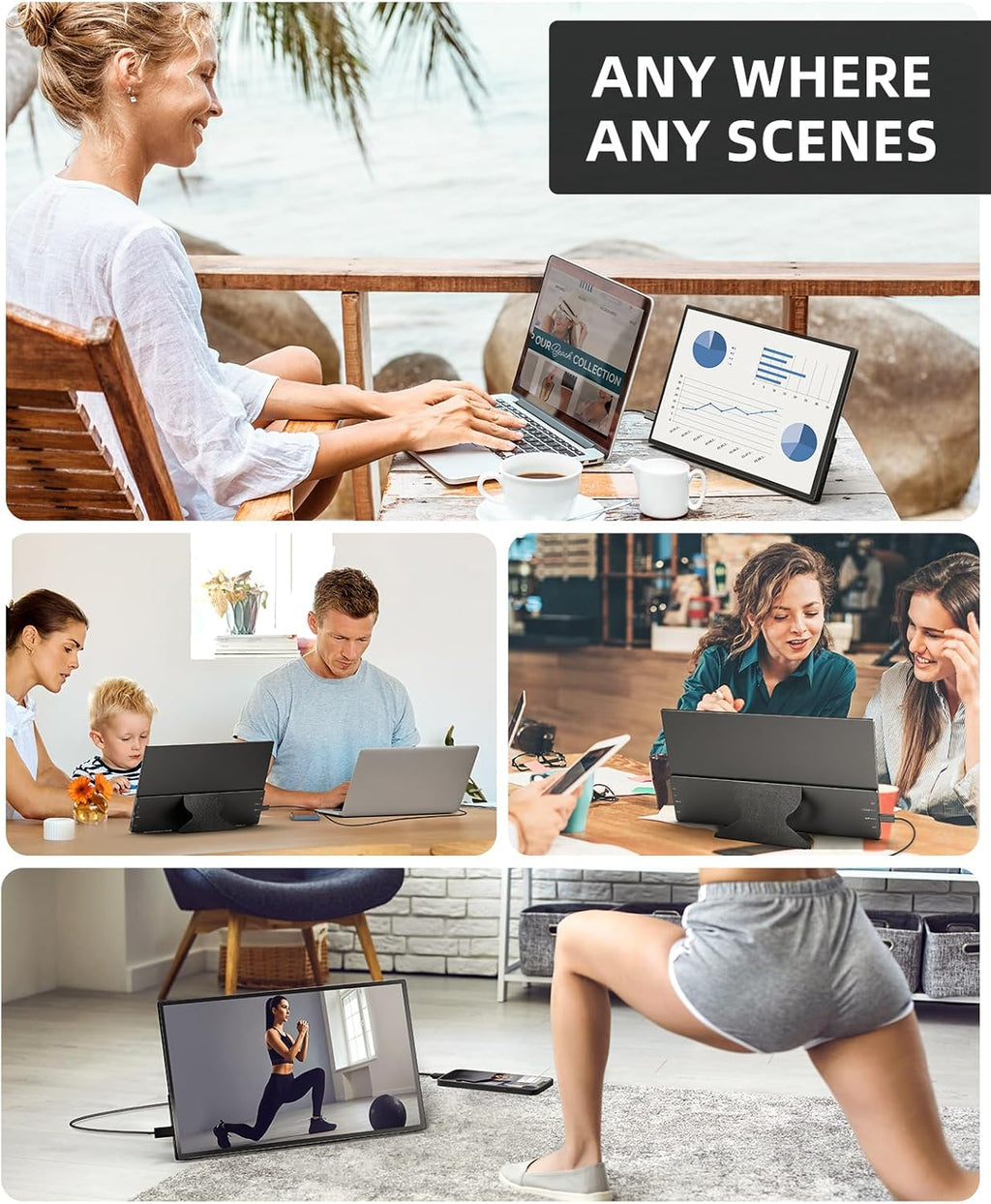 15.6'' 1080P FHD IPS USB C HDMI Portable Monitor G13501