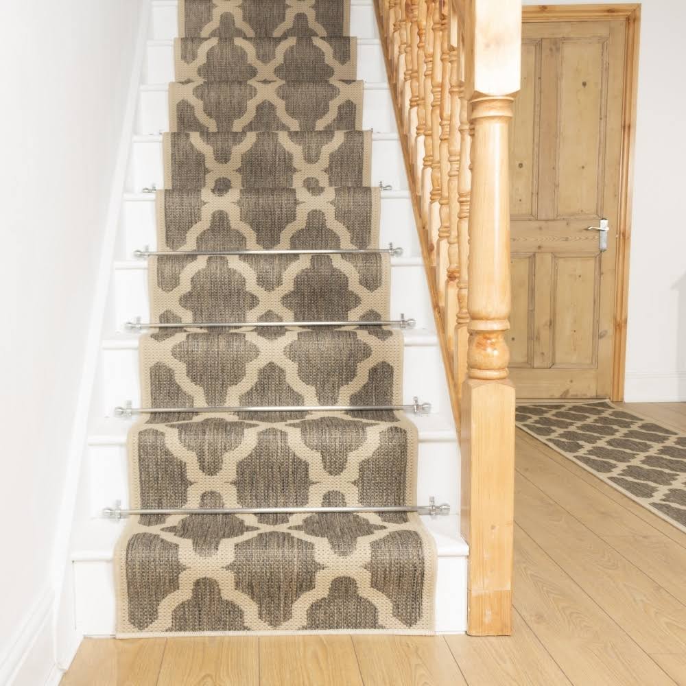 Trellis Tweed Stair Carpet Runner 2 foot K184590