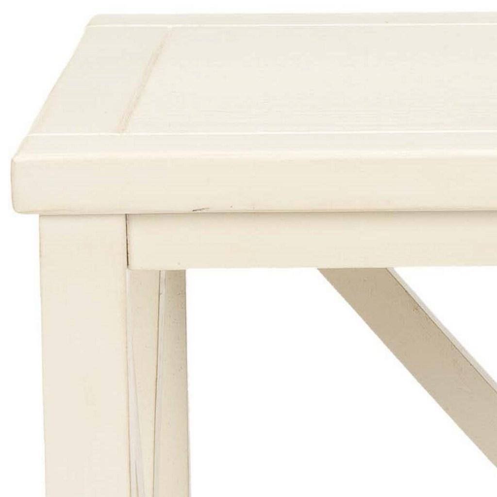 Oak Cross Back End Table P614