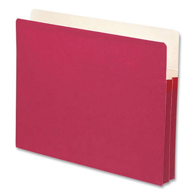 Red Letter Size File Pocket with Straight Tab U608456