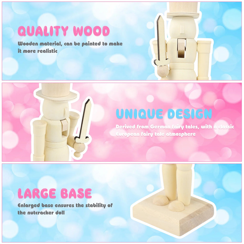Unfinished Wooden Nutcracker Doll W257350