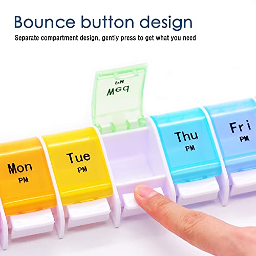 Monthly Pill Organizer 2 Times A Day, 30 Day Medicine Organizer, AM PM Pill Cases, 4 Week Pill Box K83696