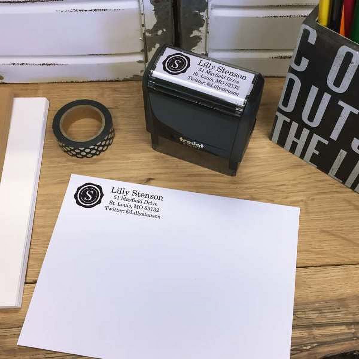 Rectangular Self-Inking Rubber Stamp Z464981
