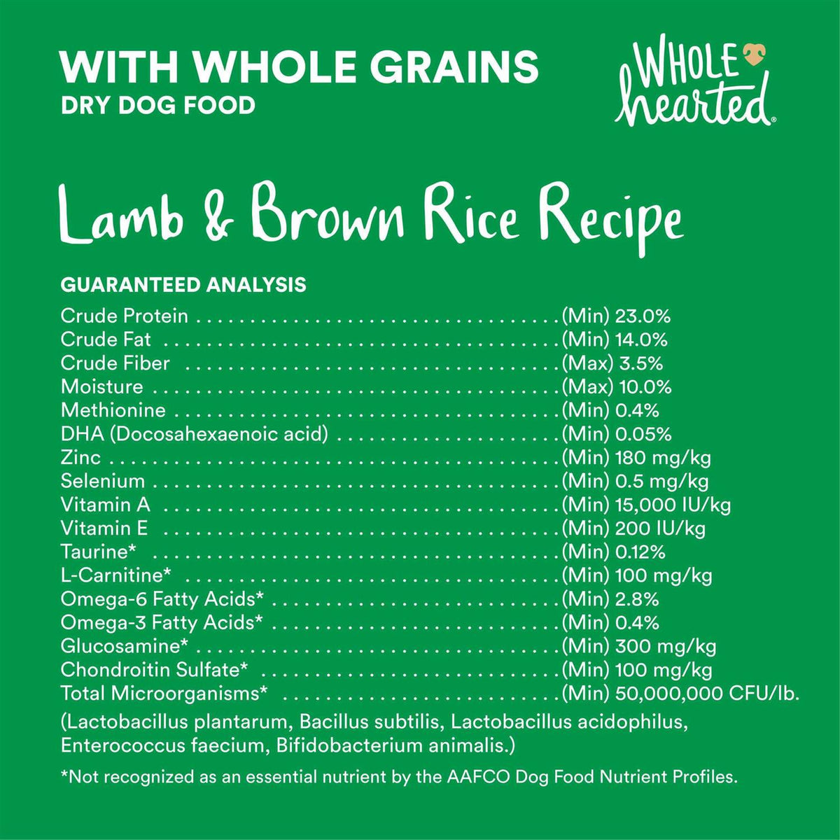 Lamb & Brown Rice Recipe Dry Dog Food G611