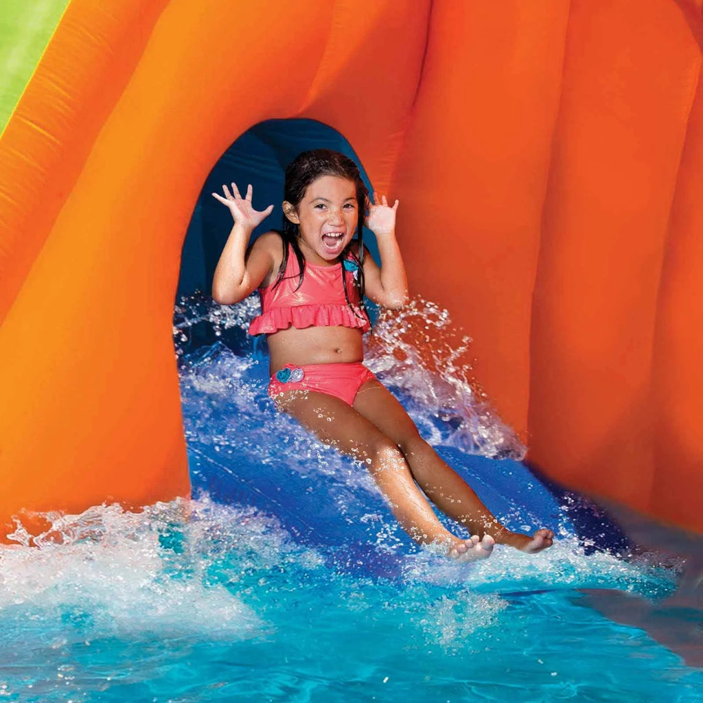 Inflatable Water Park Play Pool Slide with Water Cannons P4475