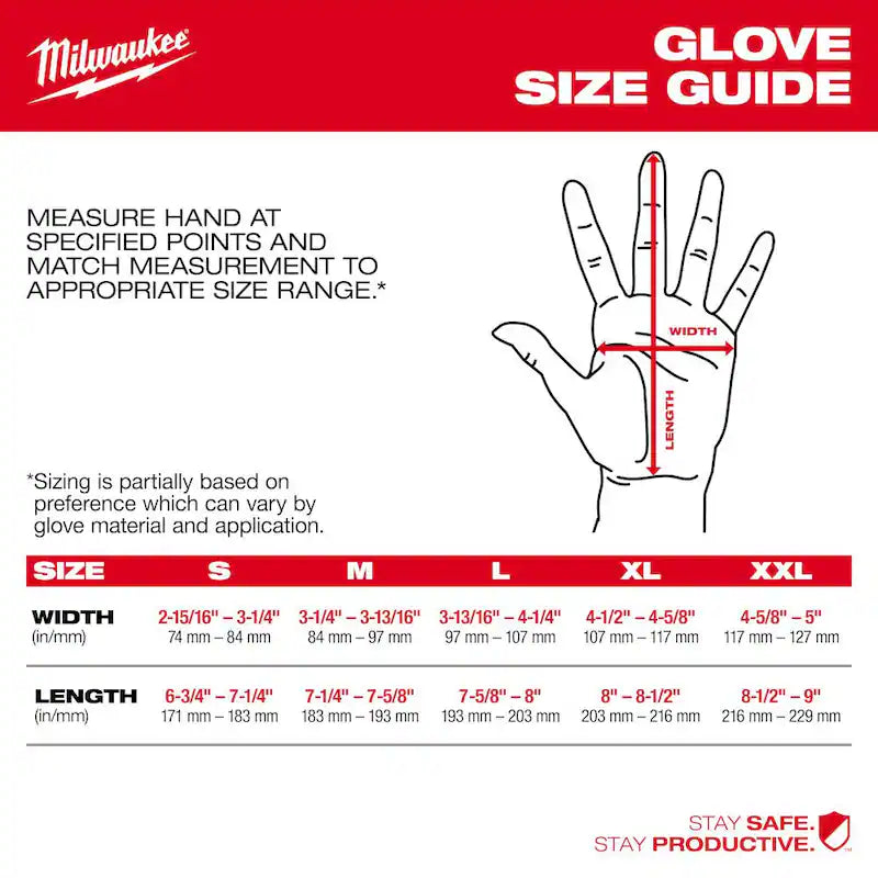 Red Nitrile Level 1 Cut Resistant Work Gloves 4-Pack O22889