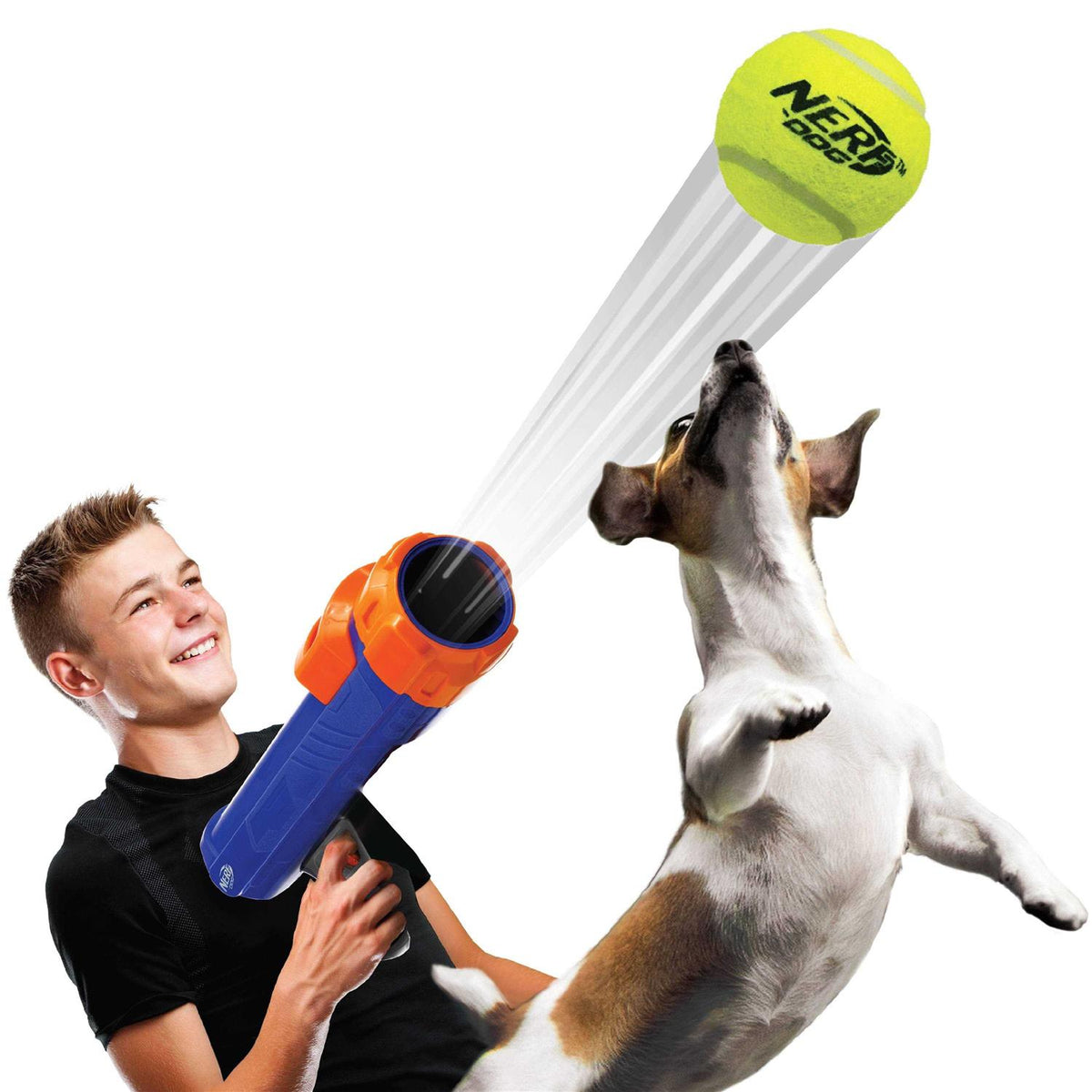 16” Tennis Ball Blaster Dog Toy with 4 Balls B829676