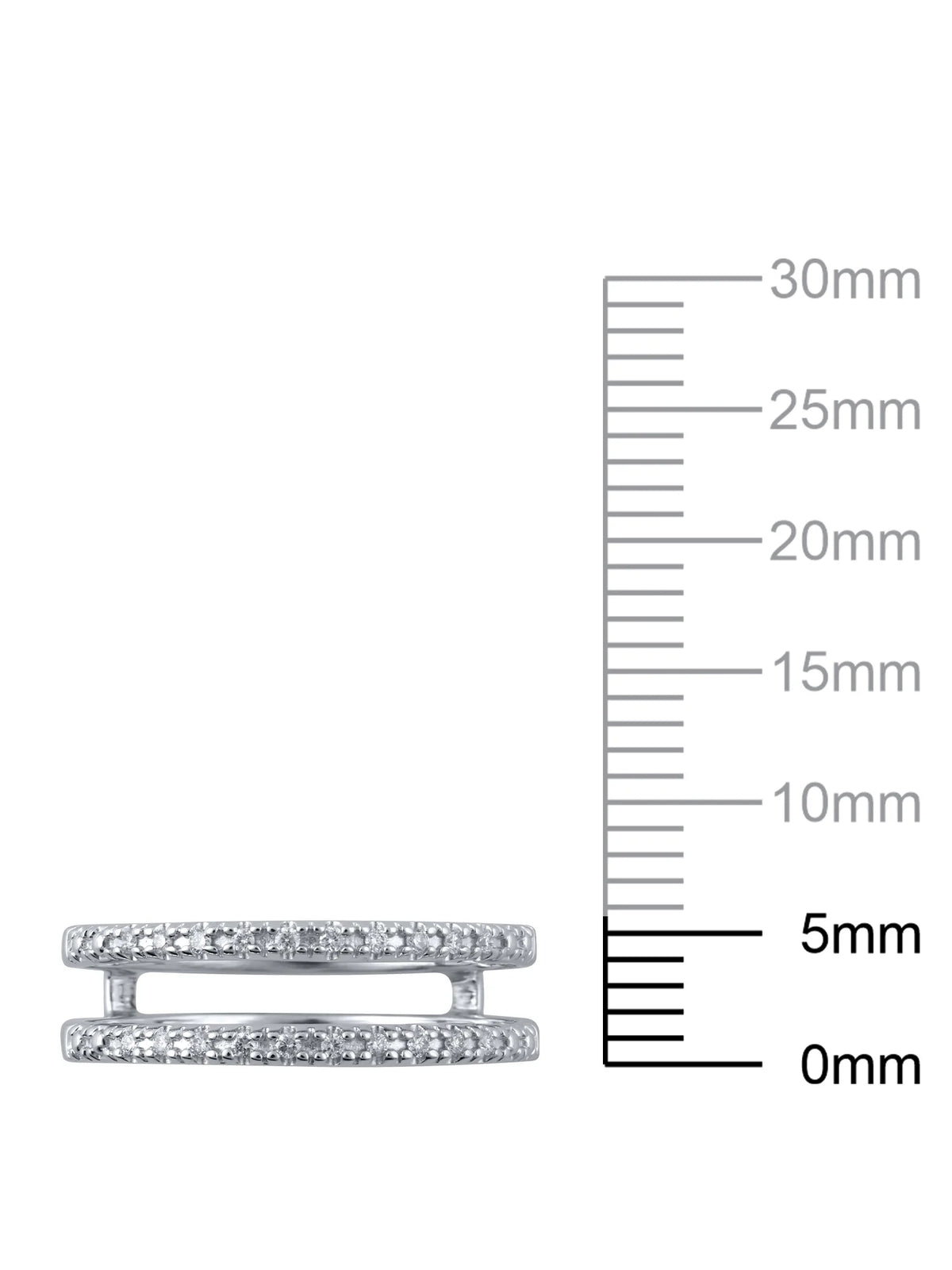 10kt White Gold Diamond Enhancer Ring, Size 7 N24942