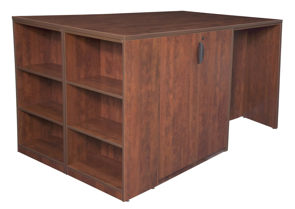 Stand Up Storage Cabinet with Bookcase D15028