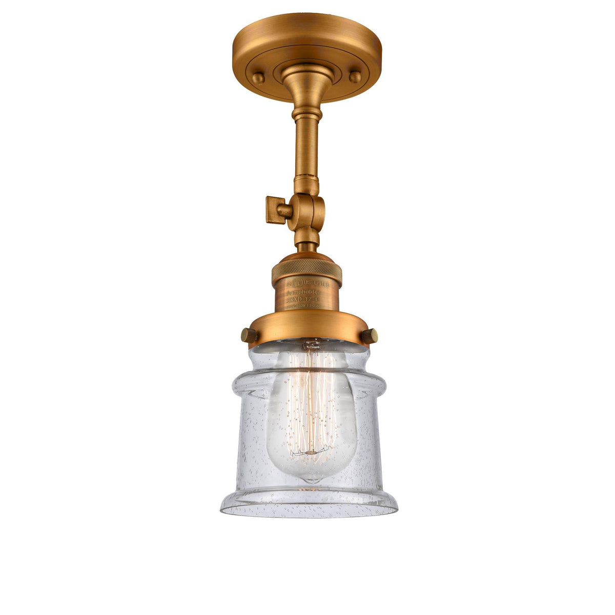 Brass LED Semi Flush Mount Light N596006