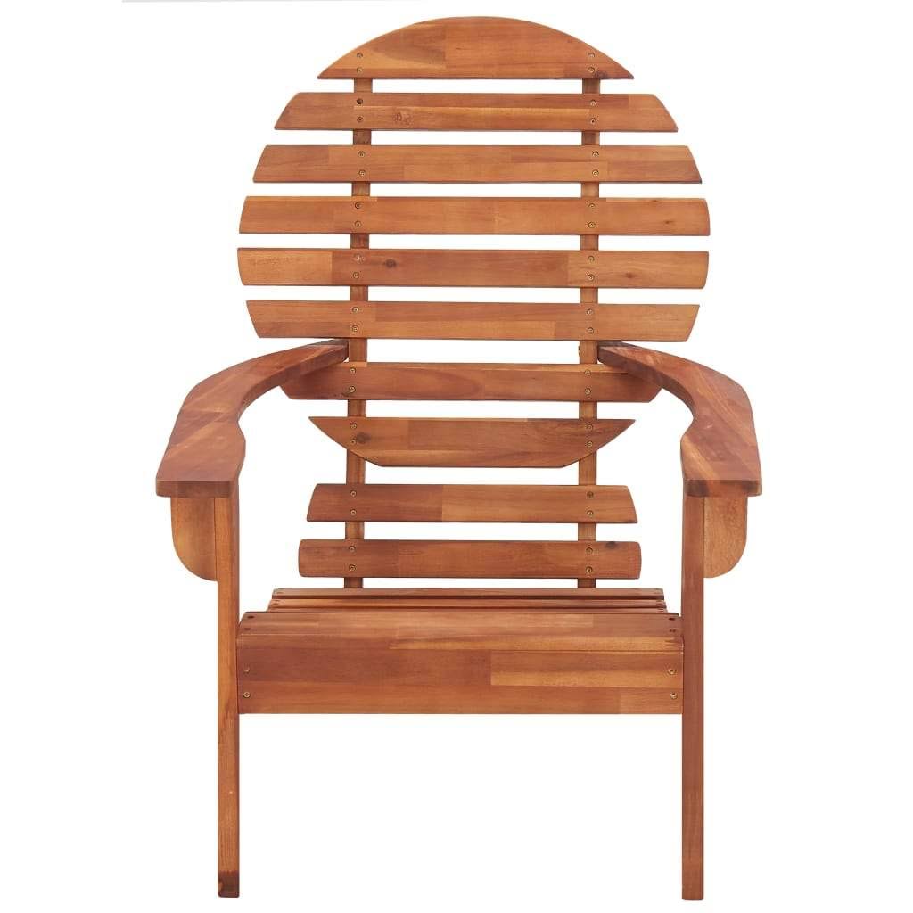Gray Solid Acacia Wood Adirondack Chair X341