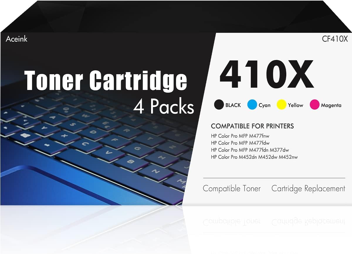 Compatible 4 Pack 410X Toner Cartridge G8504