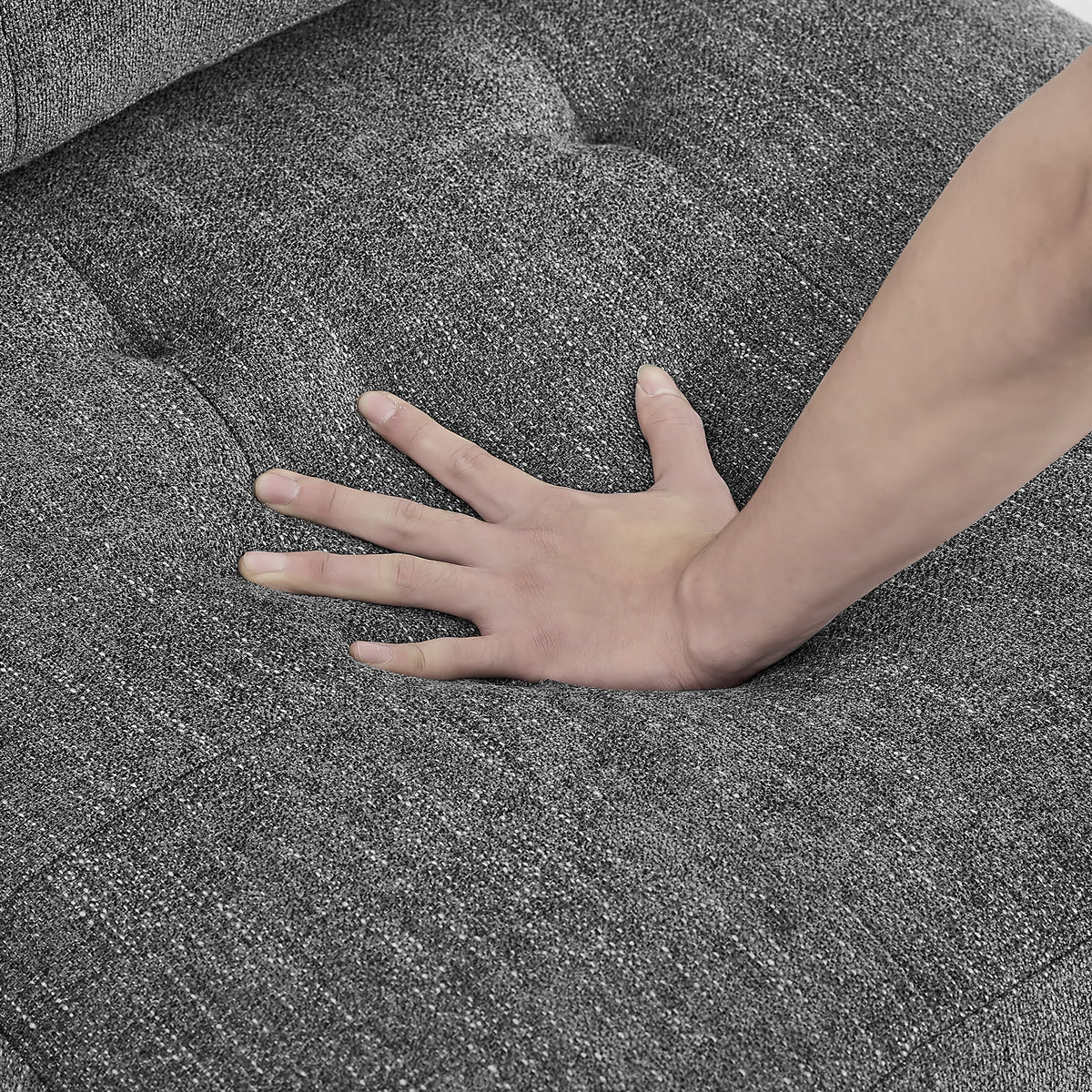 Grey Chenille Corner Sofa Q307