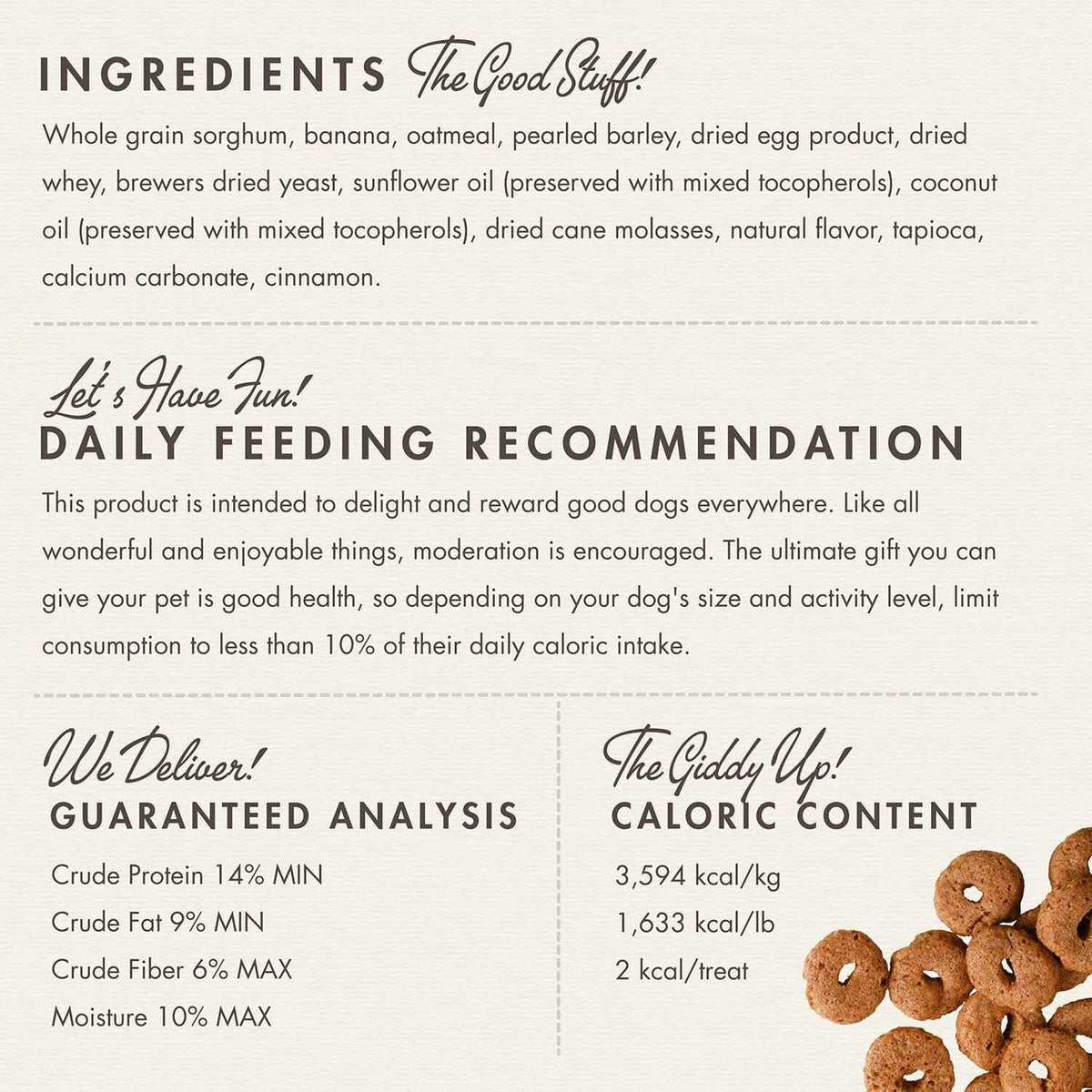 Crunchy O's Dog Treats V11550