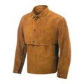 Cowhide Welding Cape Sleeves with Bib Brown 3X-Lrg C5521