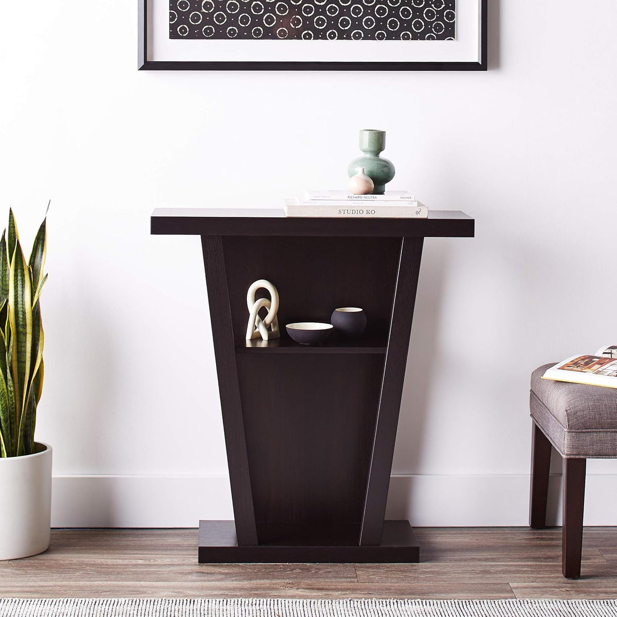 Cappuccino Console Entry Table W9369