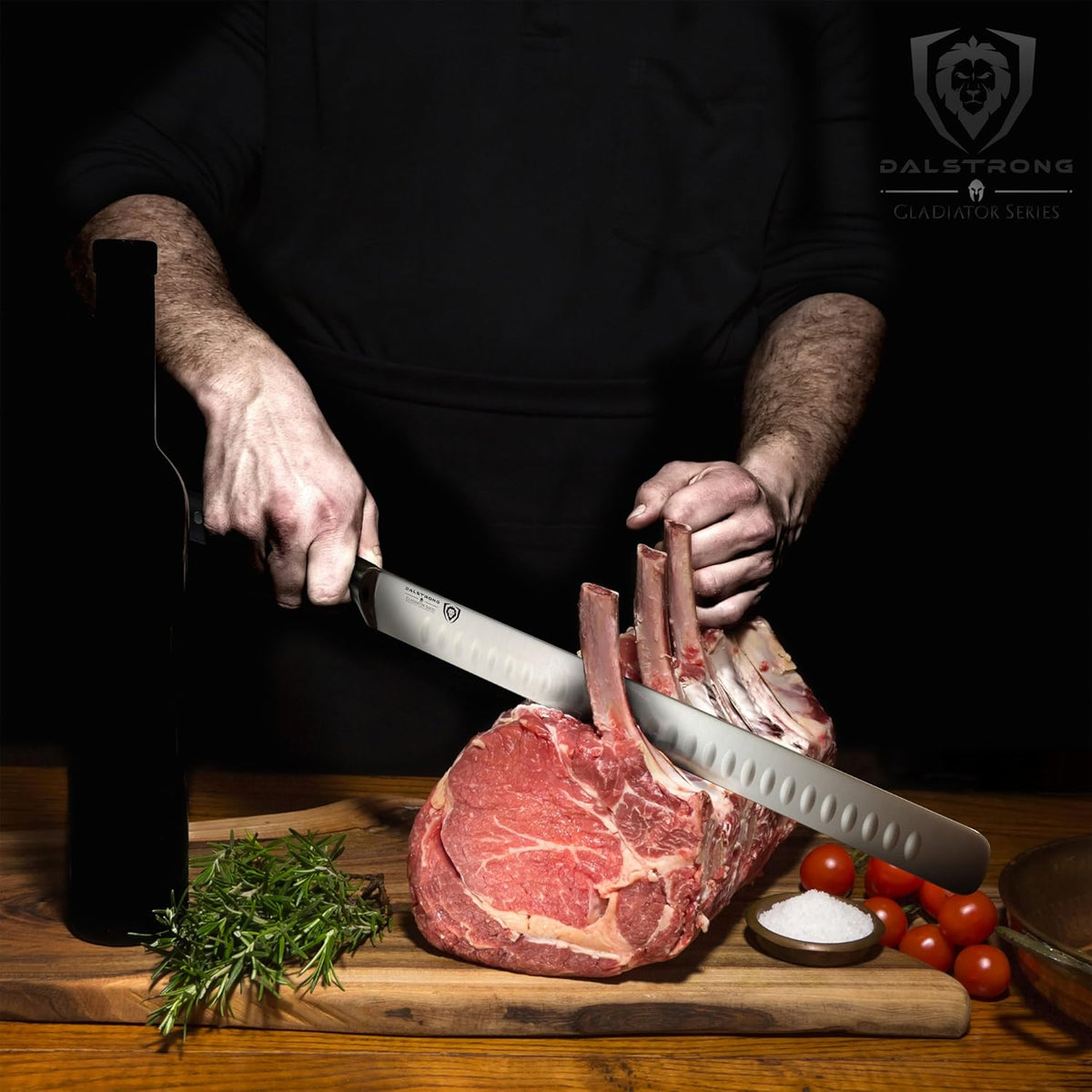 12 Inch German HC Steel Slicing Knife with Sheath R1638