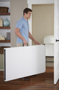 White Fold-in-Half Blow Molded Folding Table W254