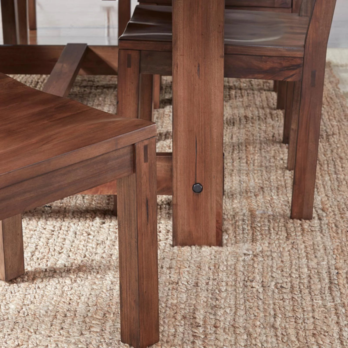 Solid Wood Trestle Table with Extension Leaf C645215