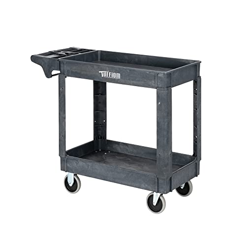 Plastic 3-Tier Utility Cart with Wheels, 550lbs Capacity K7105