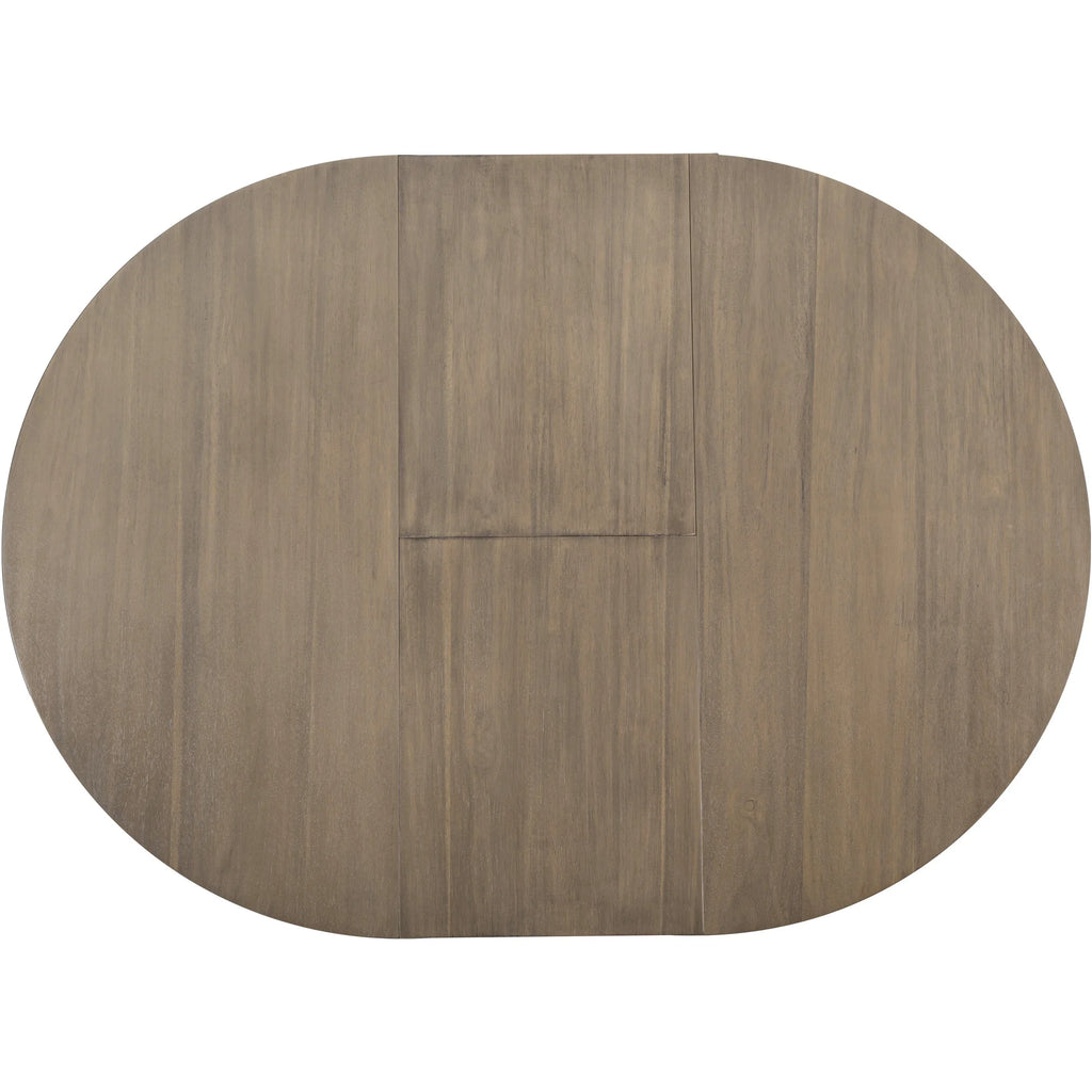 5-Piece Extendable Wood Dining Table Set with 4 Upholstered Chairs C692