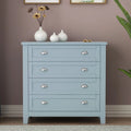 Blue 4 Drawer Wood Dresser L55485