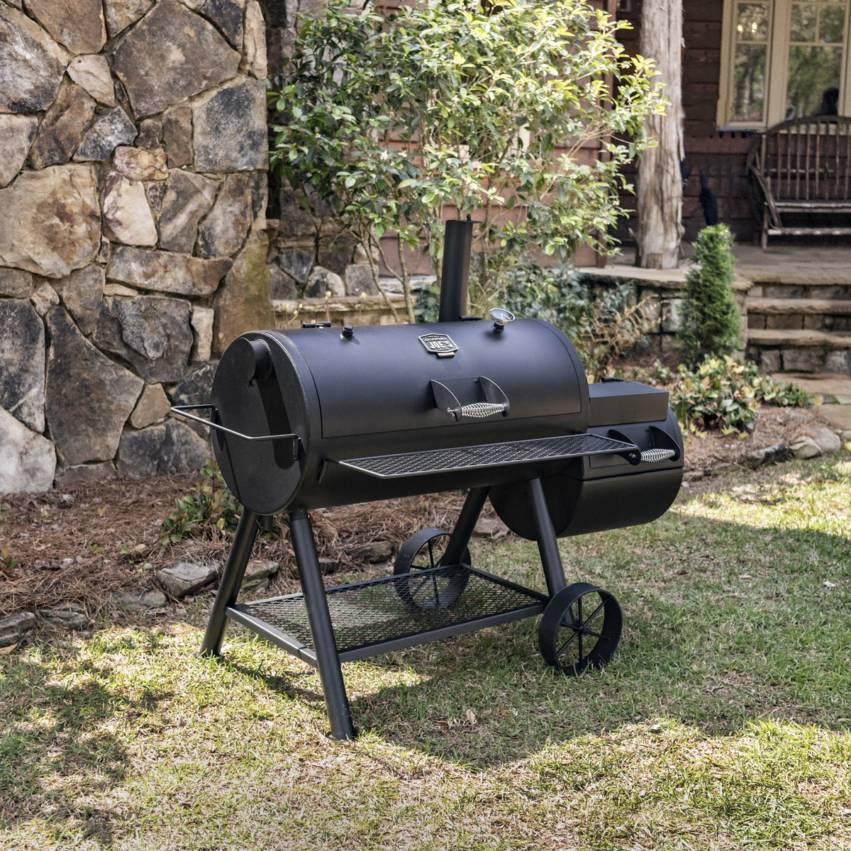 Longhorn Reverse Flow Offset Smoker L4785
