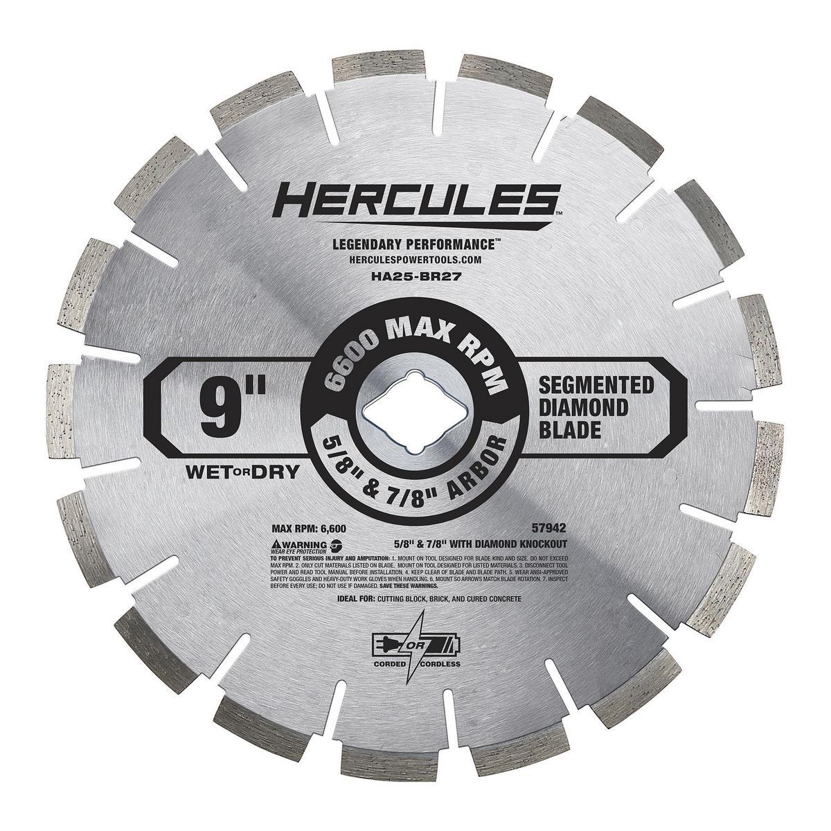 9 in. Segmented Rim Diamond Blade P2538