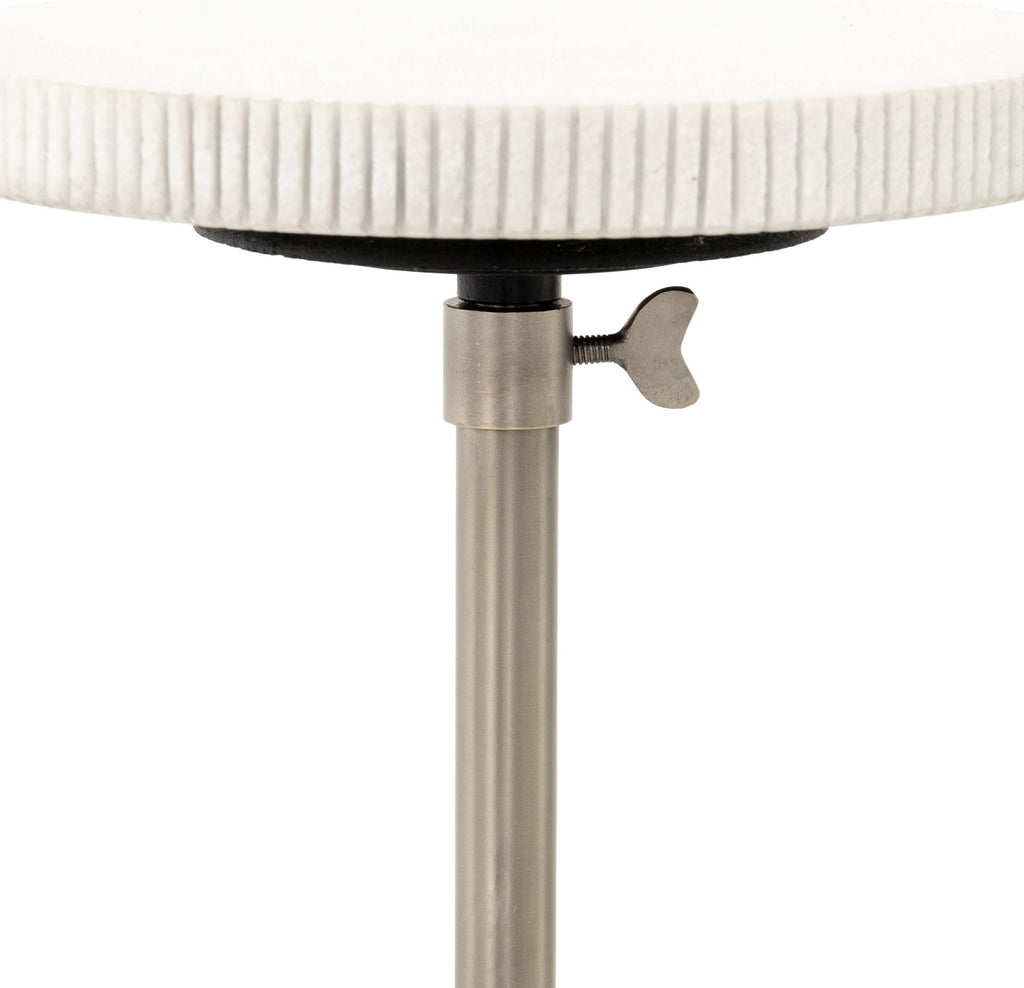 Antique Pewter Adjustable Accent Table M155