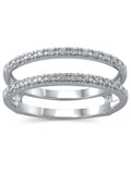 10kt White Gold Diamond Enhancer Ring, Size 7 N24942