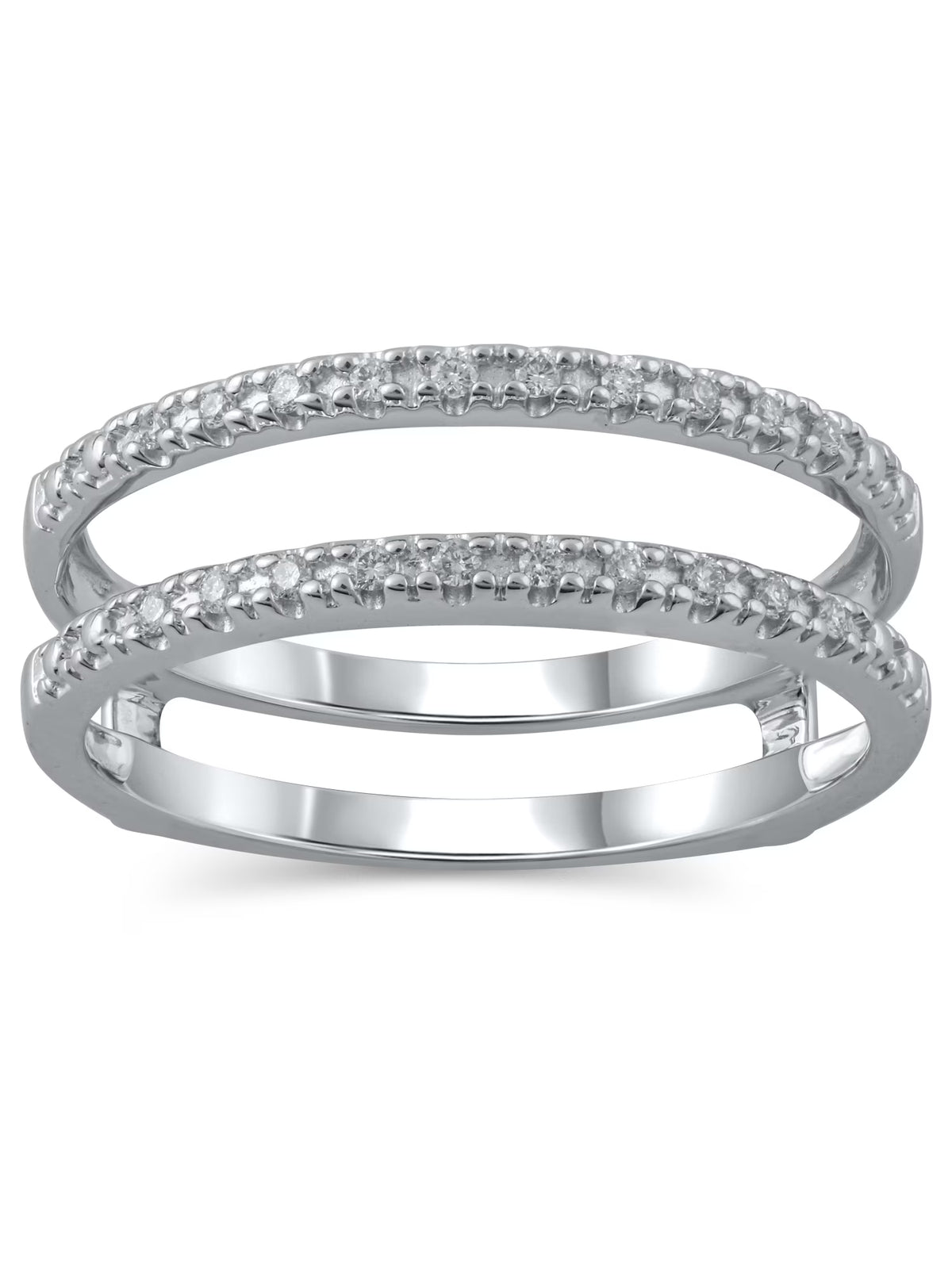 10kt White Gold Diamond Enhancer Ring, Size 7 N24942