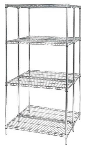 Chrome Wire Shelving Unit F70754