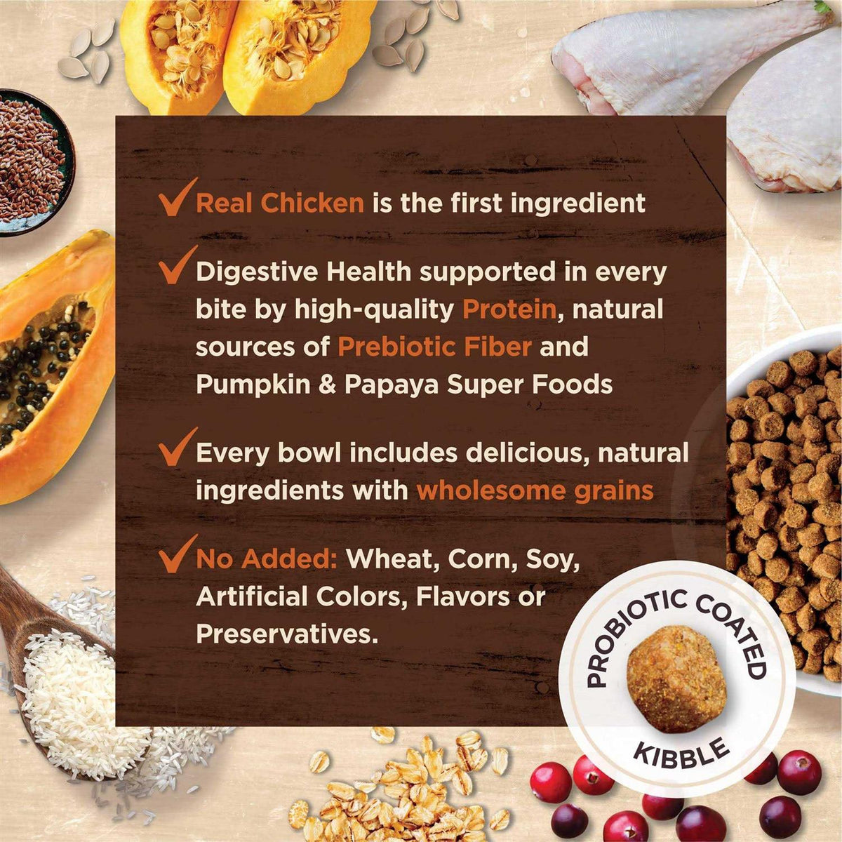 Chicken & Rice Dry Cat Food C808