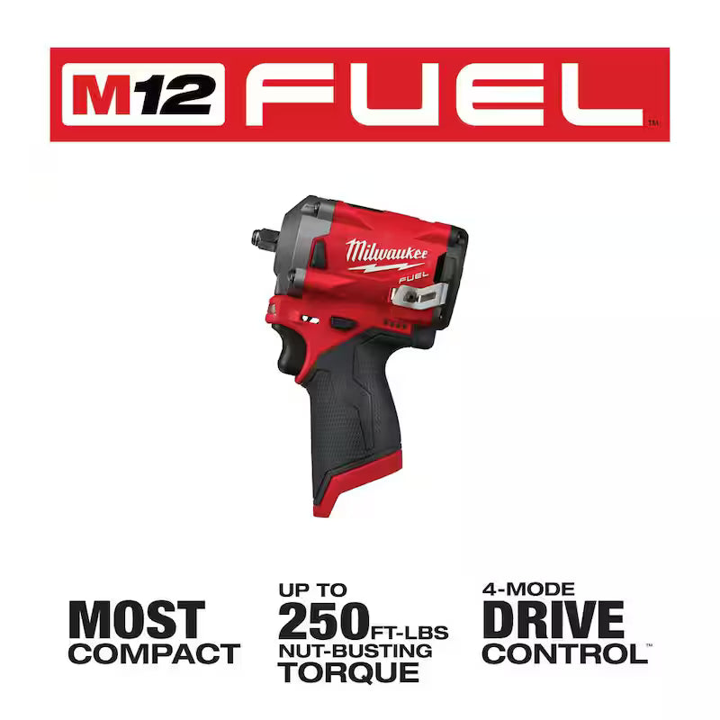 12V Li-Ion Brushless Cordless 3/8 in. Impact Wrench & High Speed Ratchet Q7281