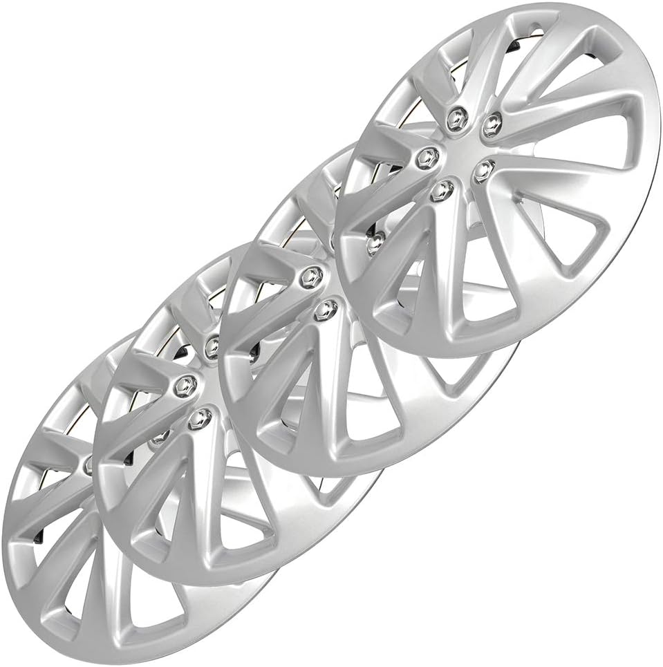4PC Set 16 inch Silver Hubcap Wheel Cover X152542
