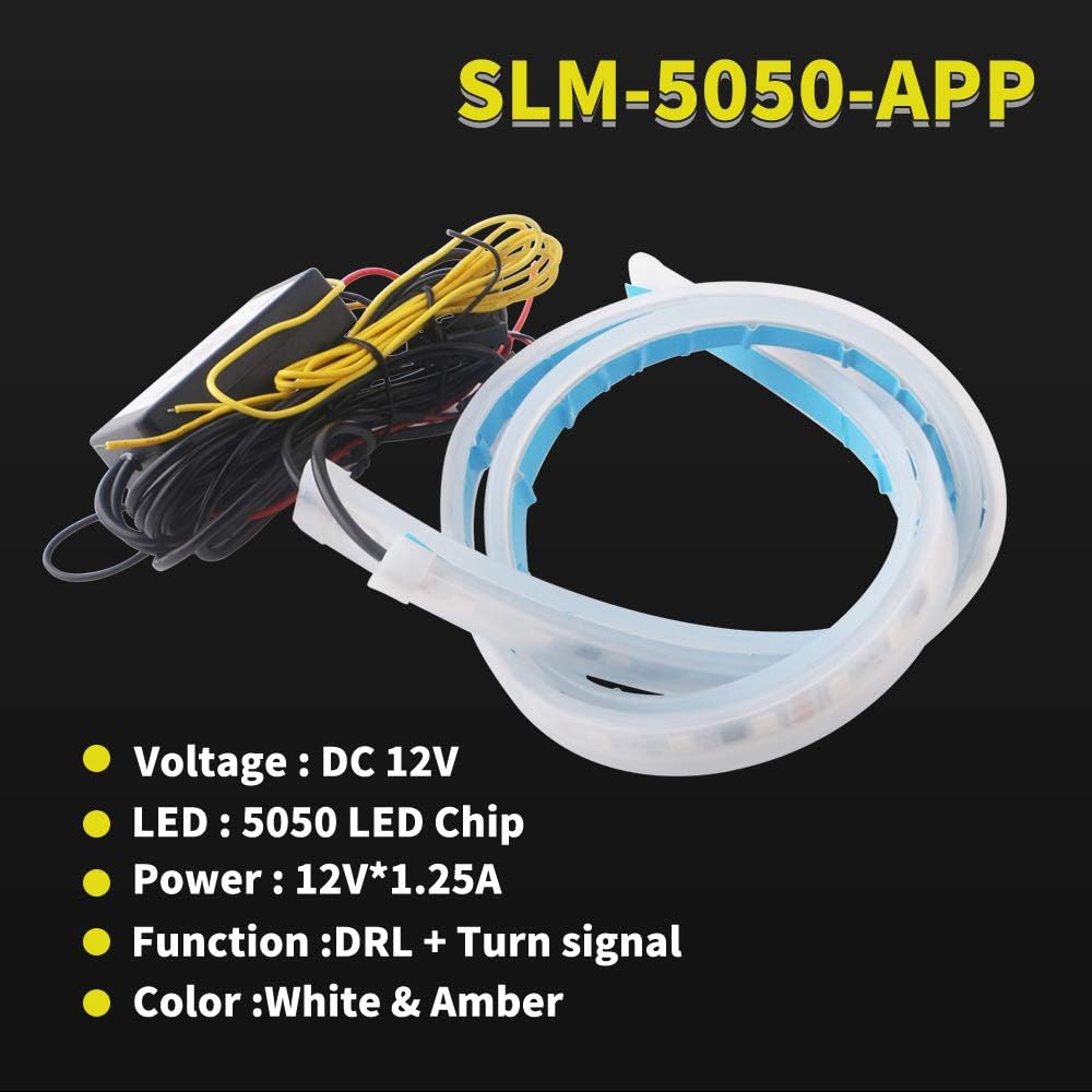 RGB Multi Color 60CM/24 Inch Waterproof LED Strip Lights 2Packs F332