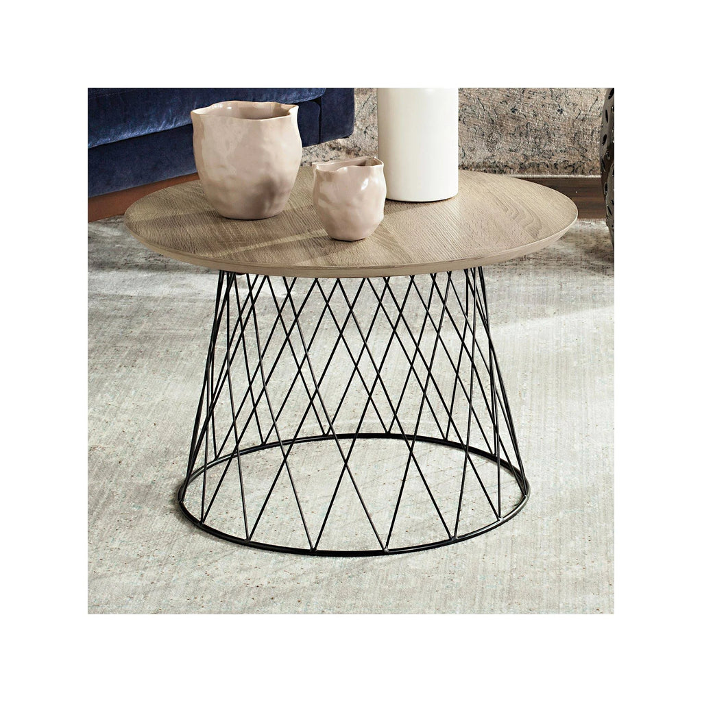 Light Grey Wood End Table N38256