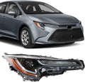 Passenger Side Headlight Assembly for 2020-2021 Toyota Corolla L LE E976