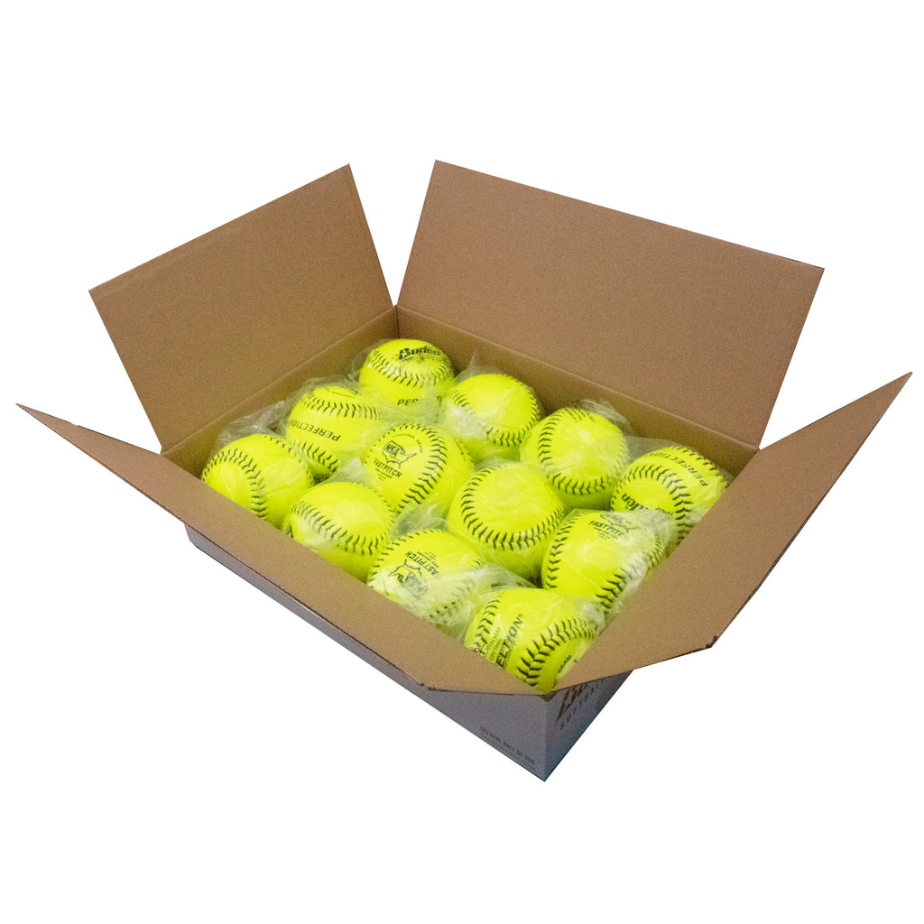 12" Leather Fastpitch Softballs (One Dozen) O428