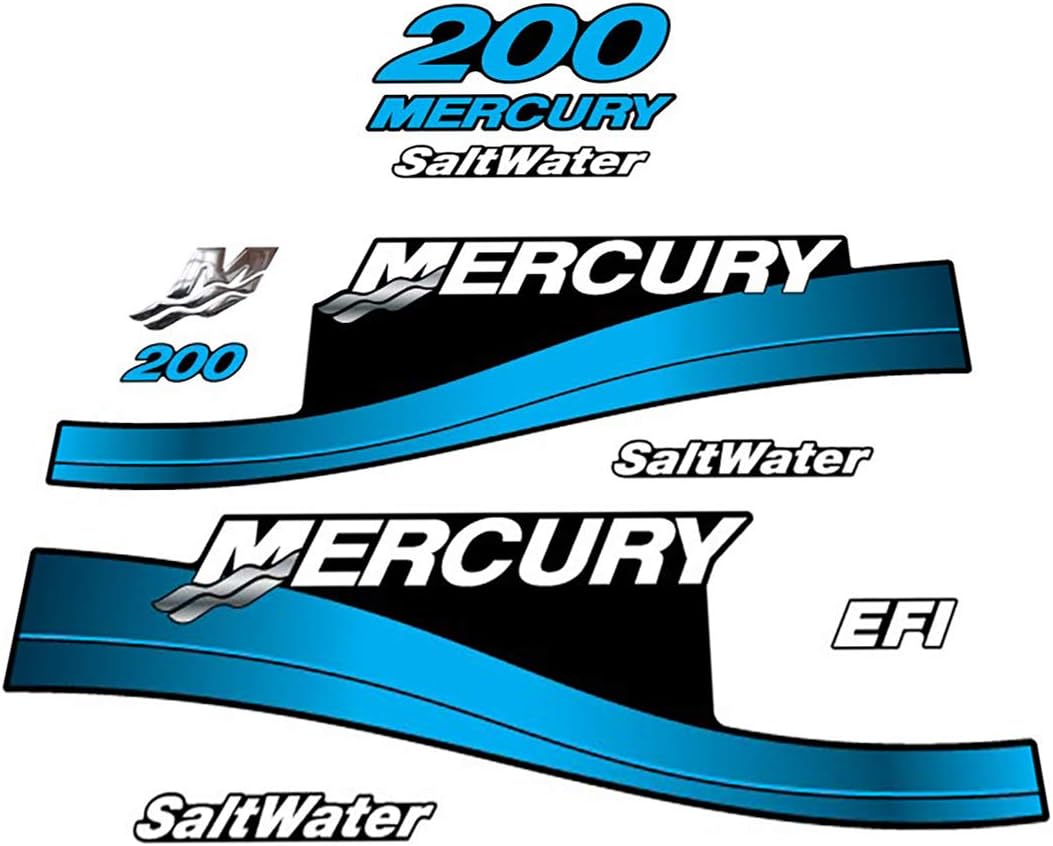 Blue Outboard Decal Set G4381