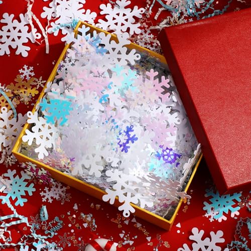 1 Lb Snowflake Glitter Confetti Table Scatter, 2 Pack Q704083