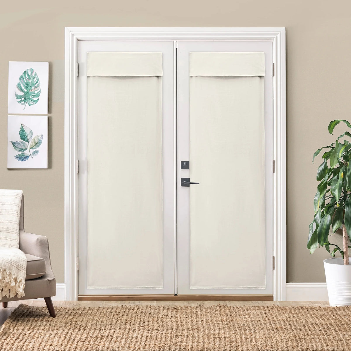 French Door Harmony Shade - 25"X70" Gray O756502
