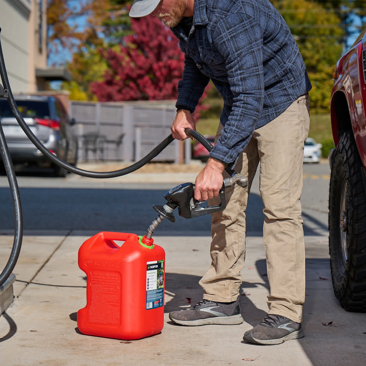 5 Gallon Gasoline Can Jug with Funnel B418