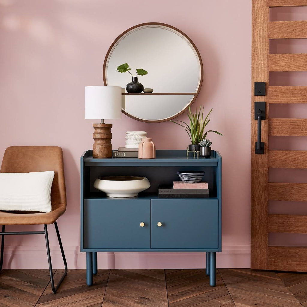 Blue 2 Door Accent Cabinet U781