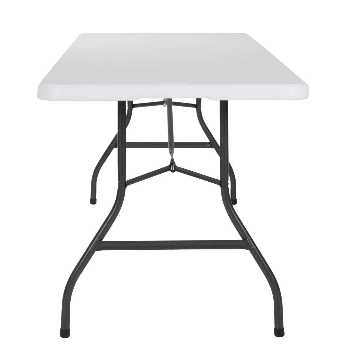 White Fold-in-Half Blow Molded Folding Table W254