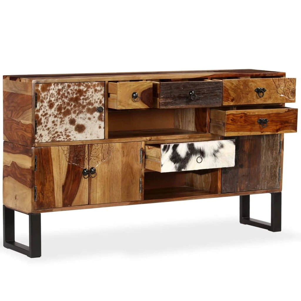 Solid Sheesham Wood Sideboard L60979
