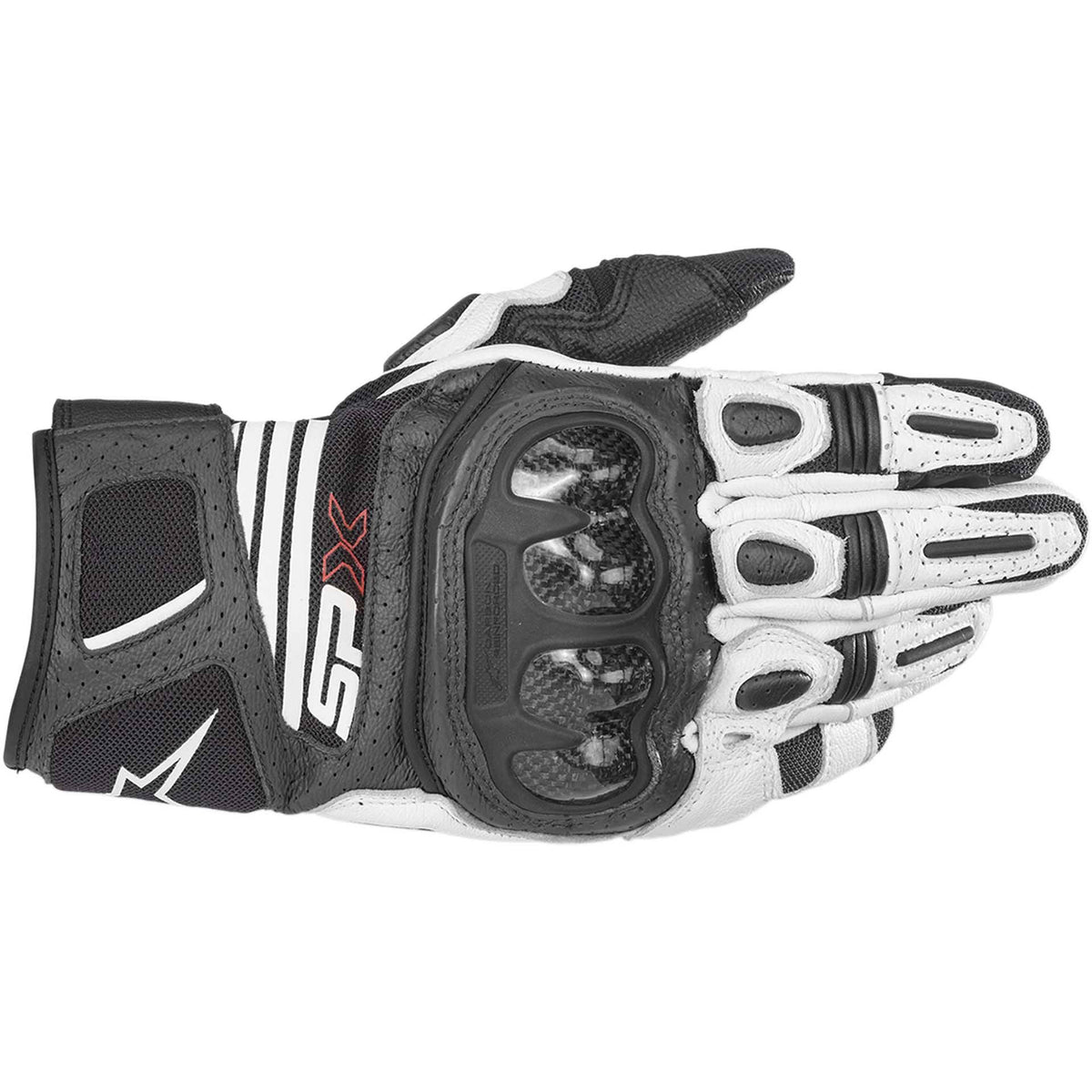 Black White Carbon Gloves S367637