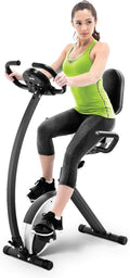Foldable Upright Exercise Bike with Adjustable Resistance B540